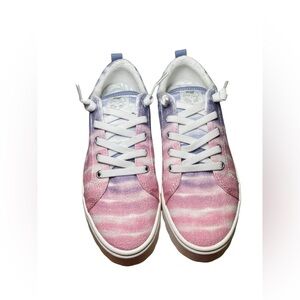 Roxy Sheilahh Pink Purple Tie Dye Slip-On Platform Sneakers Women’s 7.5 NIB